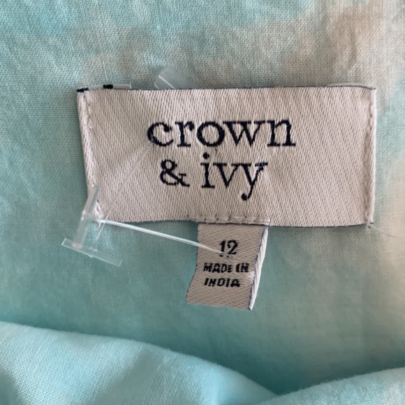 Crown & Ivy Tie Dye Pastel Maxi Dress Sz 12 NWOT - Picture 14 of 15